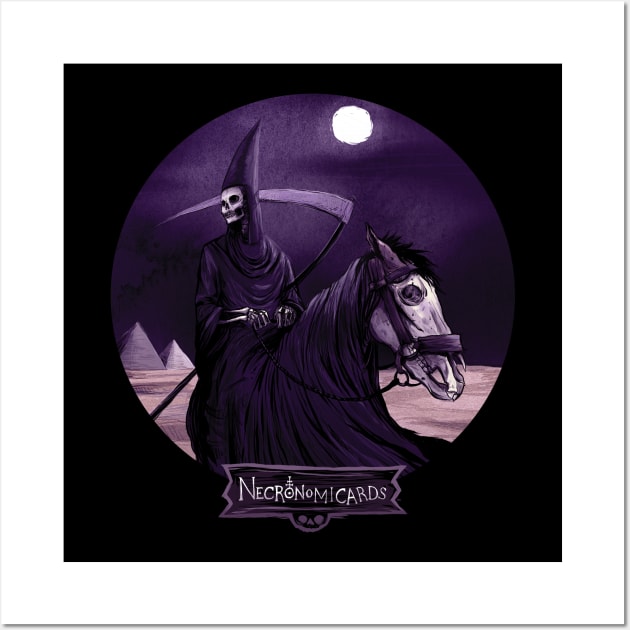 NecronomiCards - The Four Horsemen - Death Wall Art by andyhuntdesigns